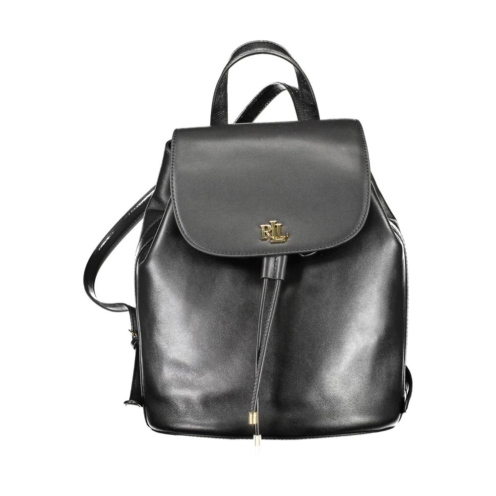 Ralph Lauren Black Leather Backpack