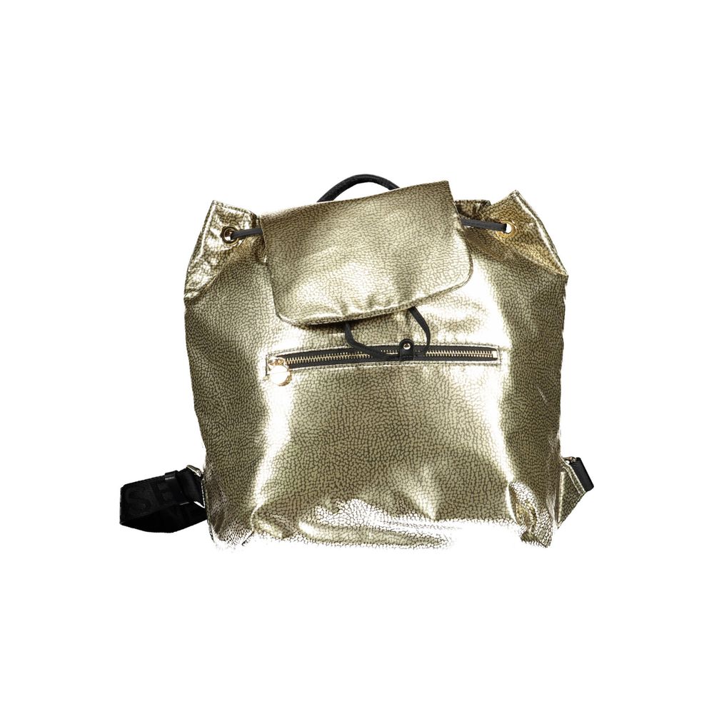 Borbonese Gold Polyester Backpack