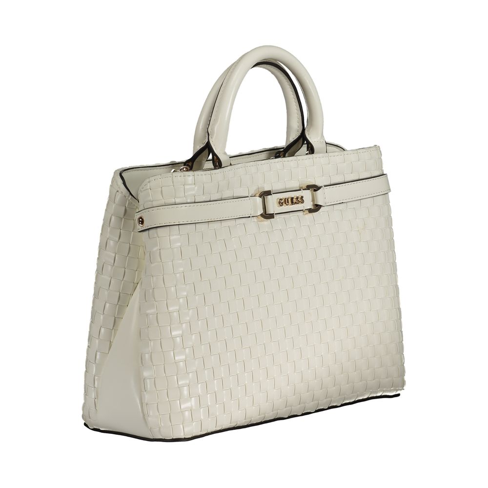 Guess Jeans White Polyethylene Handbag