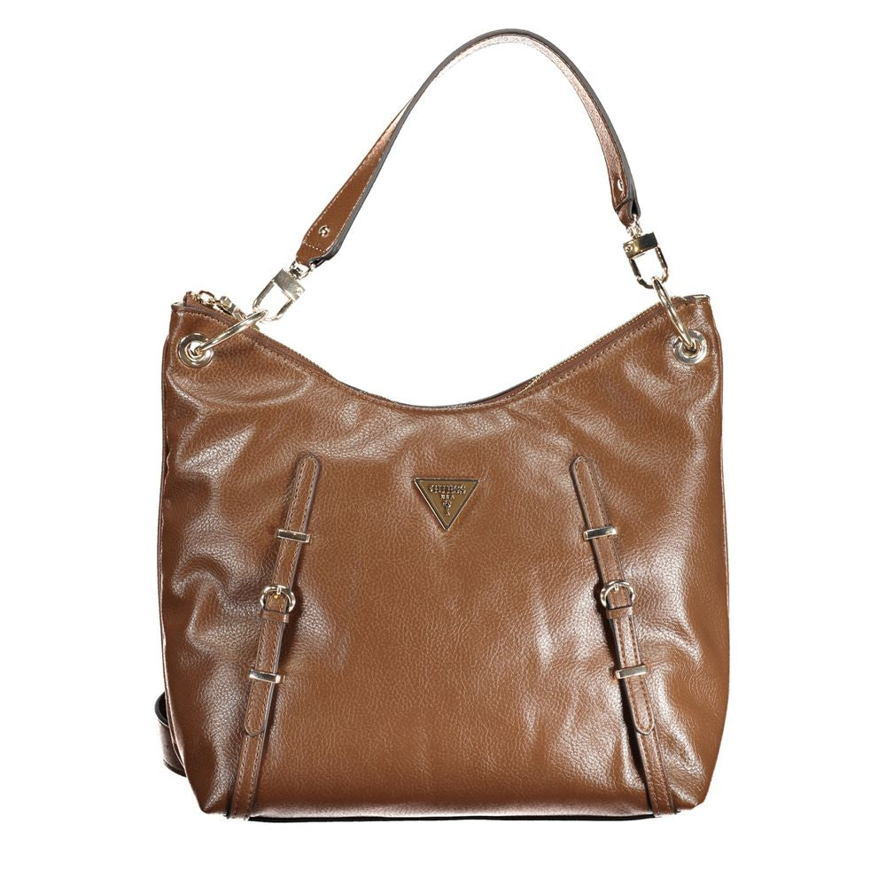 Guess Jeans Brown Polyethylene Handbag