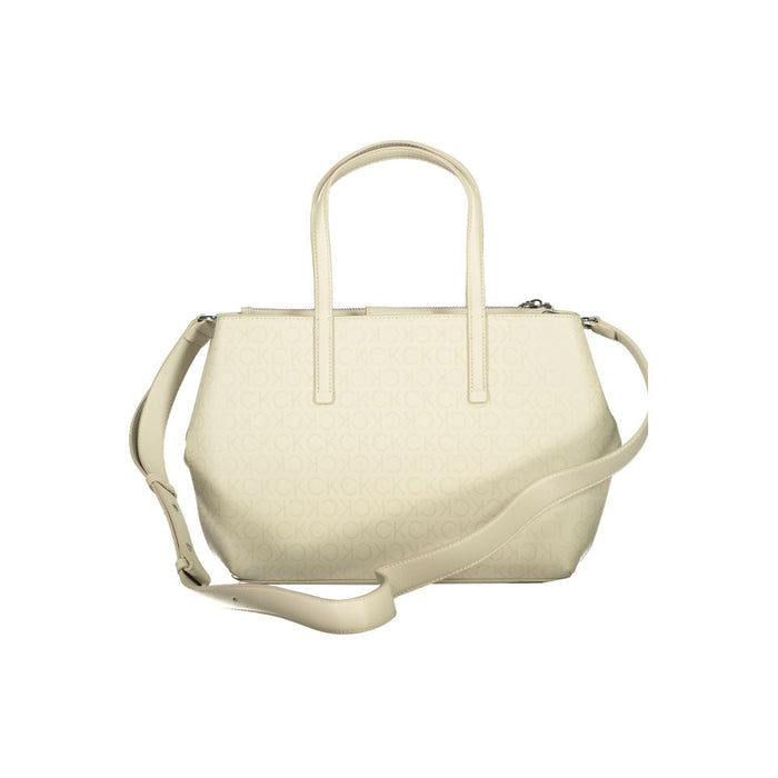 Calvin Klein Beige Polyester Handbag