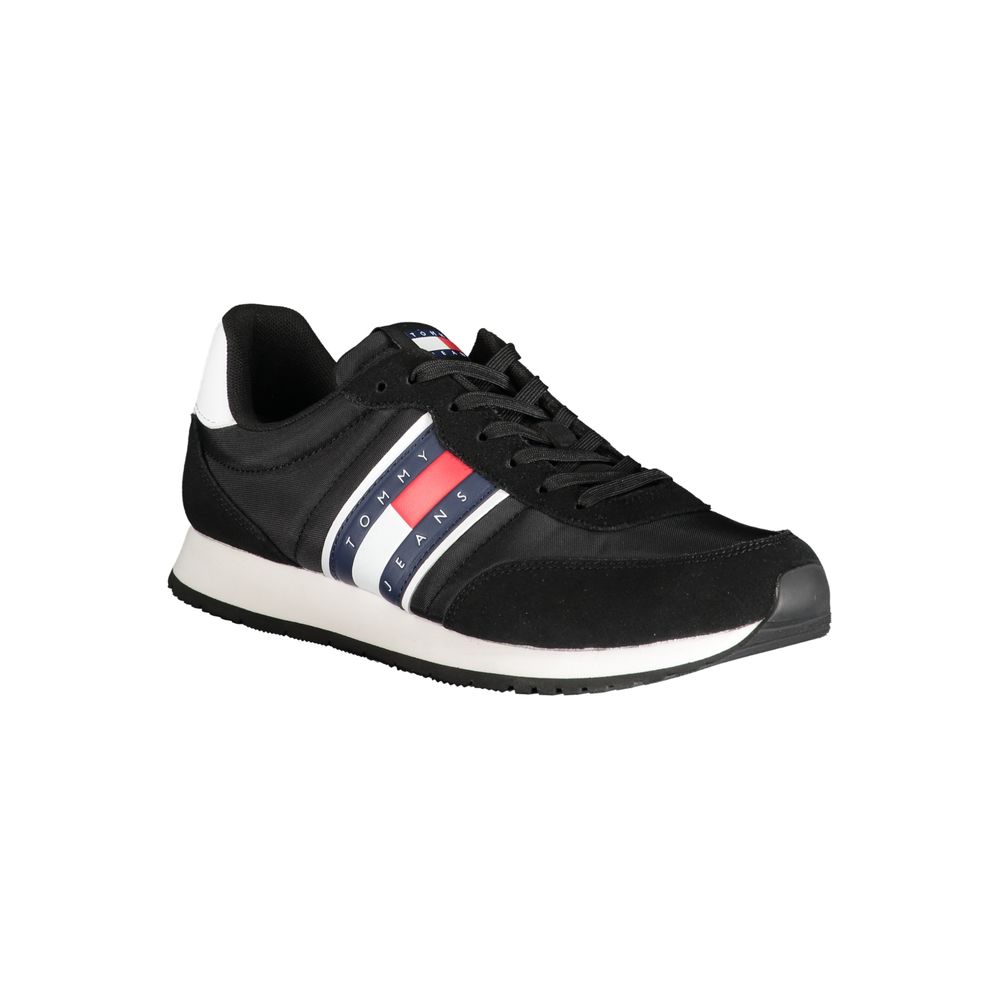 Tommy Hilfiger Black Polyester Sneaker