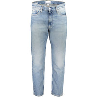 Calvin Klein Light Blue Cotton Jeans & Pant