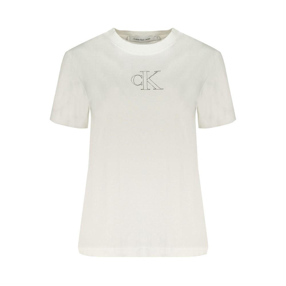 Calvin Klein White Cotton Tops & T-Shirt