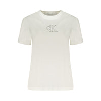 Calvin Klein White Cotton Tops & T-Shirt