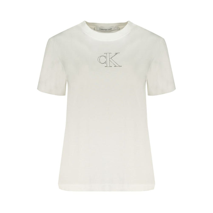 Calvin Klein White Cotton Tops & T-Shirt