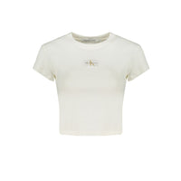 Calvin Klein White Cotton Tops & T-Shirt