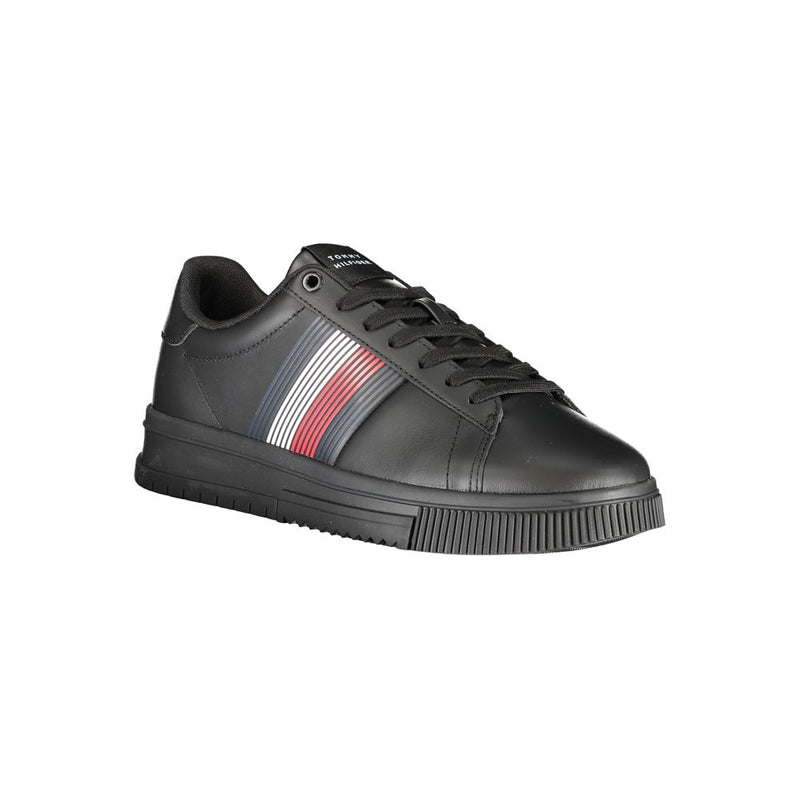 Tommy Hilfiger Black Polyester Sneaker