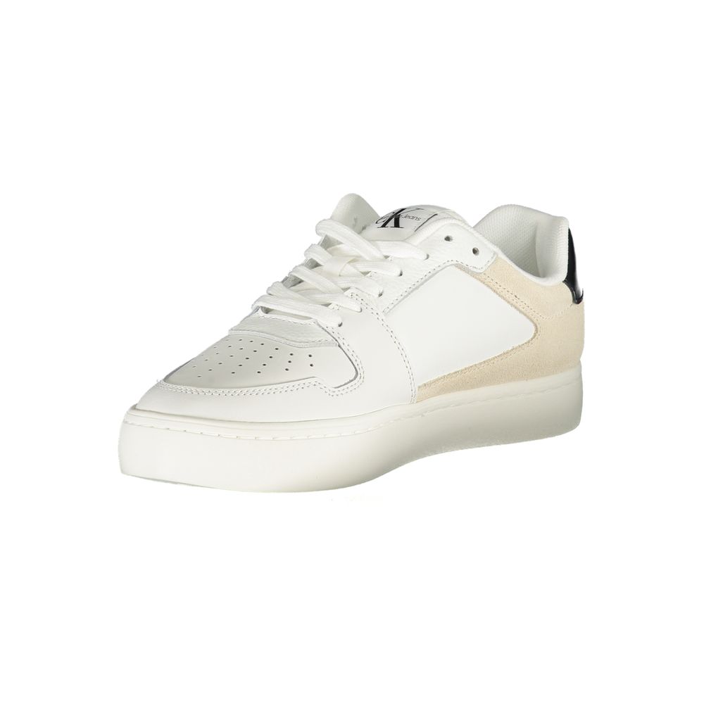 Calvin Klein White Polyester Sneaker