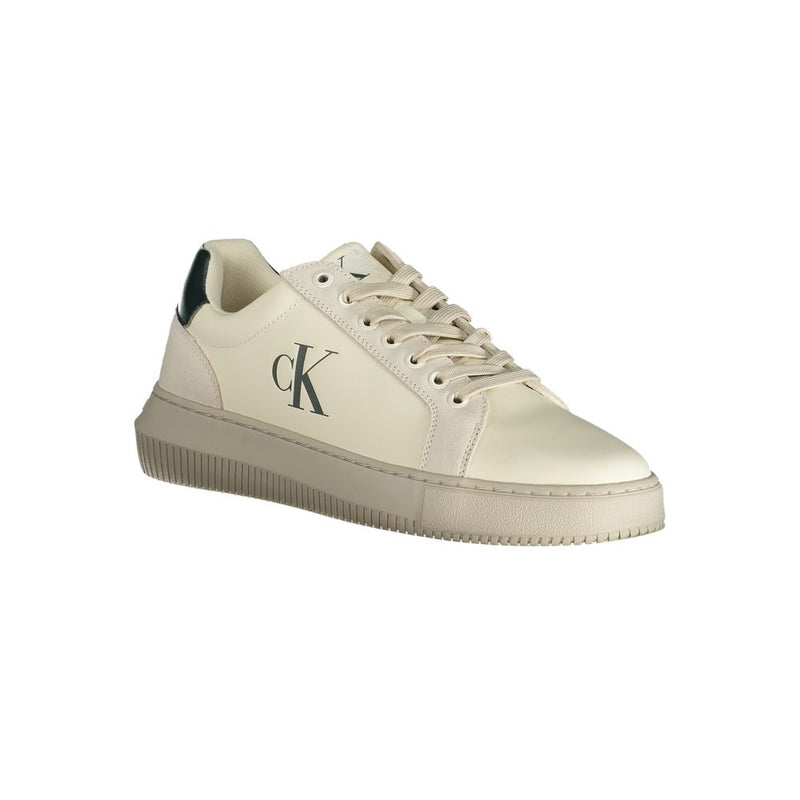 Calvin Klein White Polyester Sneaker