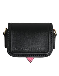 Chiara Ferragni Black Smooth Calf Leather Eyelike Women Bag