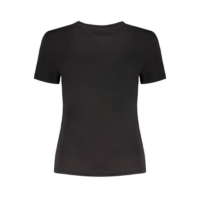 Tommy Hilfiger Black Cotton Tops & T-Shirt