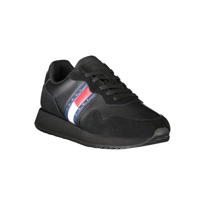 Tommy Hilfiger Black Polyester Sneaker