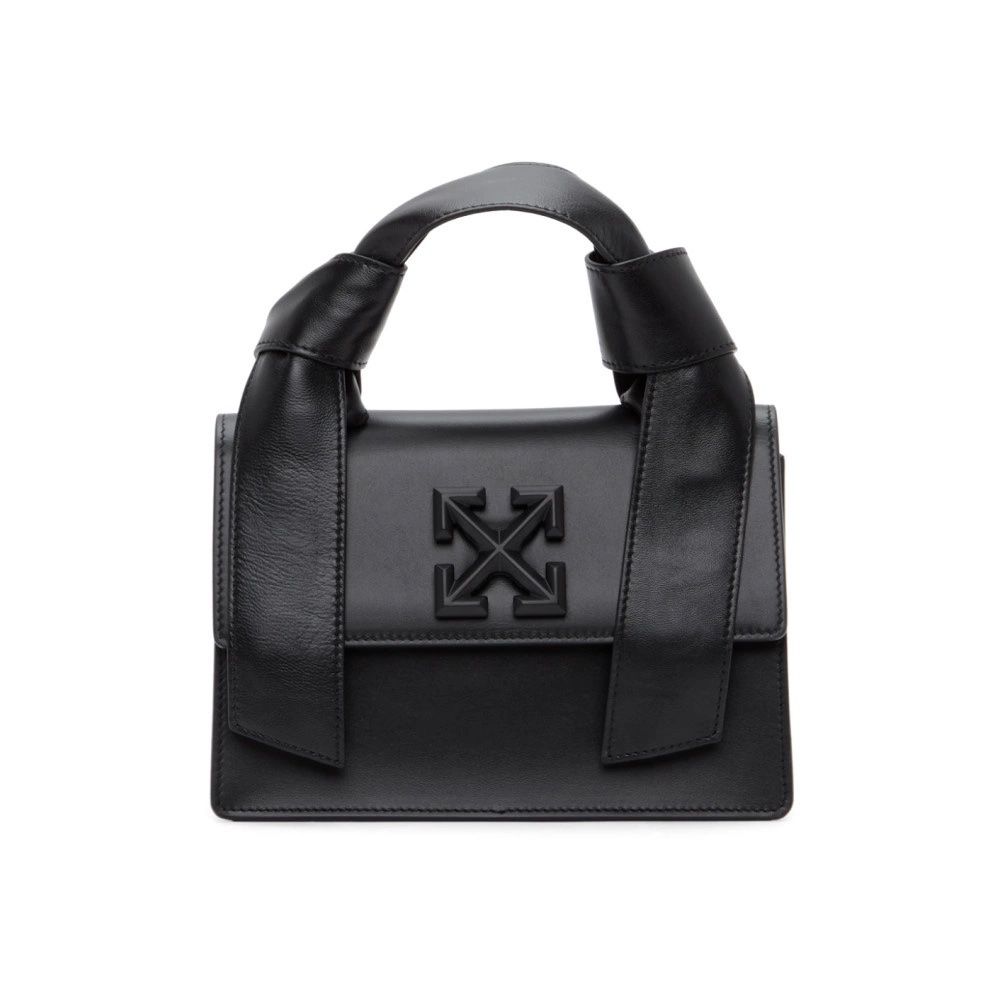 Off-White Black Leather Crossbody Bag