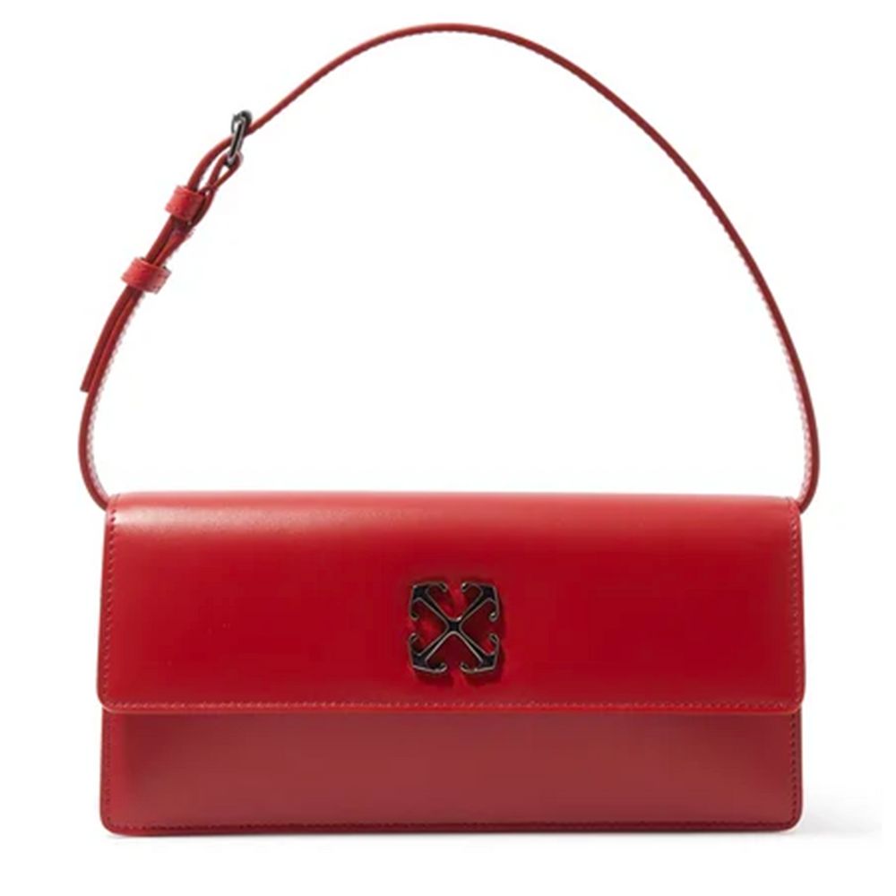 Off-White Red Leather Handbag