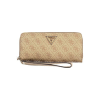 Guess Jeans Beige Polyethylene Wallet