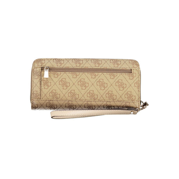 Guess Jeans Beige Polyethylene Wallet