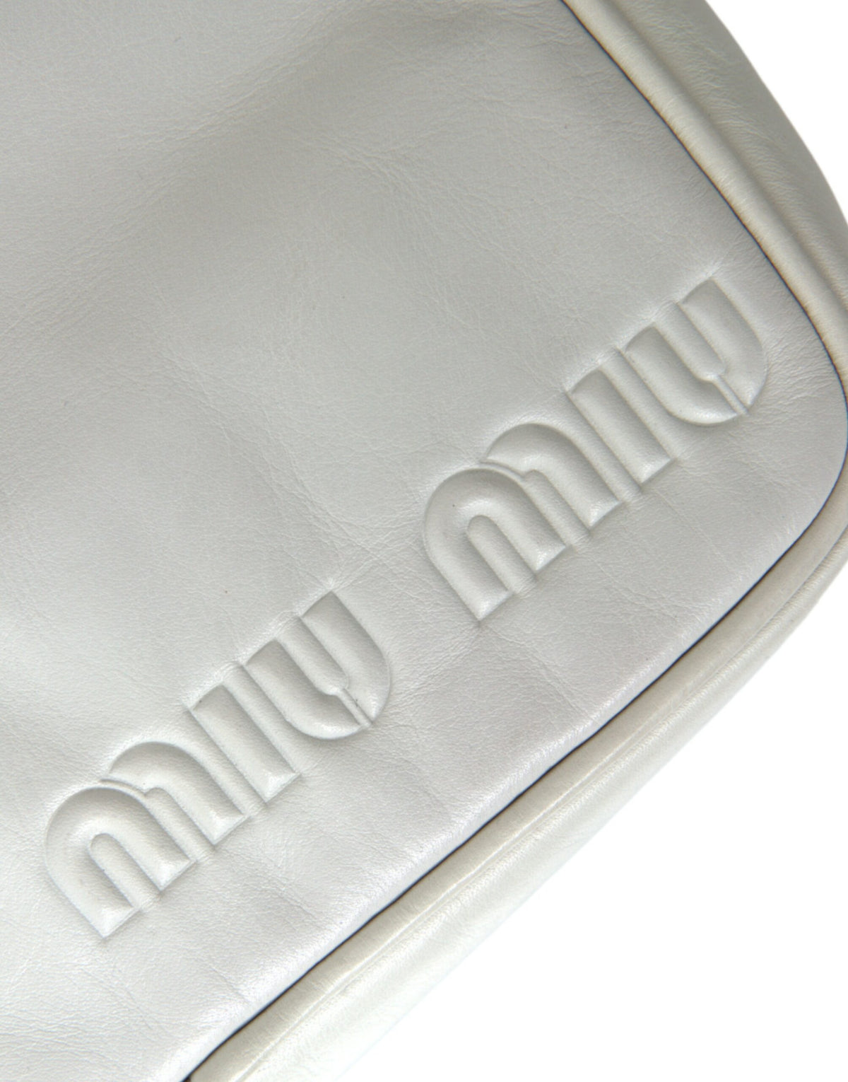 Miu Miu – Elegante Umhängetasche aus schwarz-weißem Leder