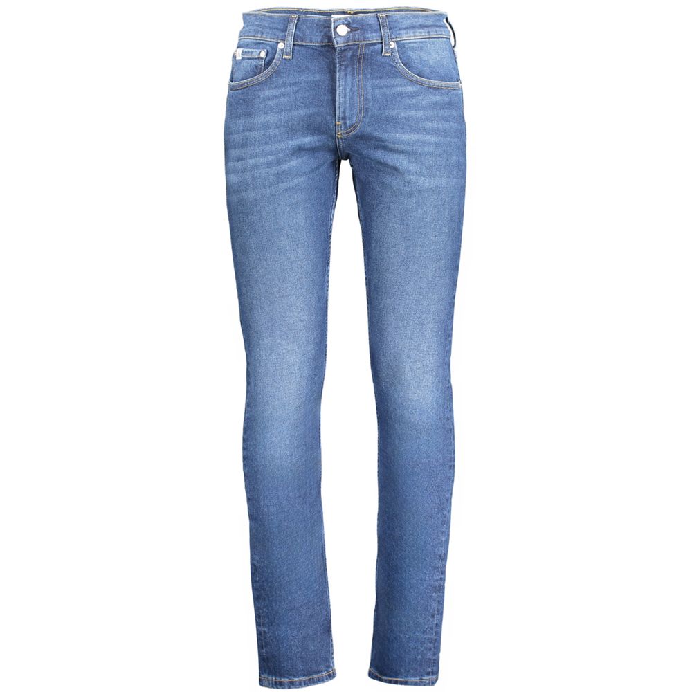 Calvin Klein Blue Cotton Jeans & Pant