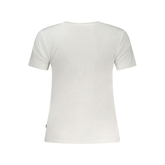 Guess Jeans White Cotton Tops & T-Shirt