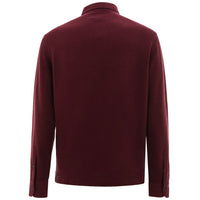 Corneliani Bordeaux Cotton Polo Shirt