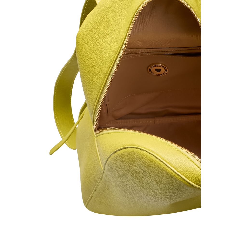 Love Moschino Yellow Polyethylene Backpack