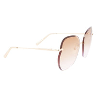 Longchamp Gold Metal Sunglasses