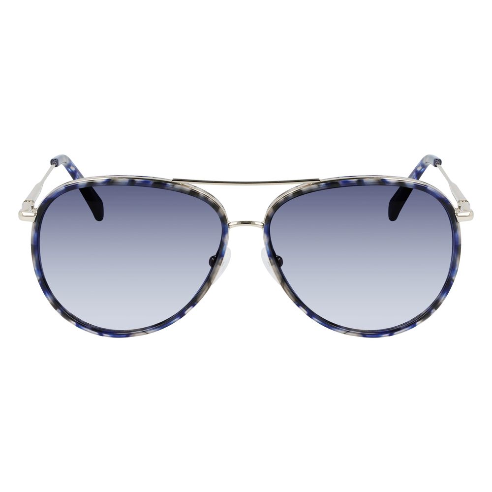 Longchamp Gold Metal Sunglasses