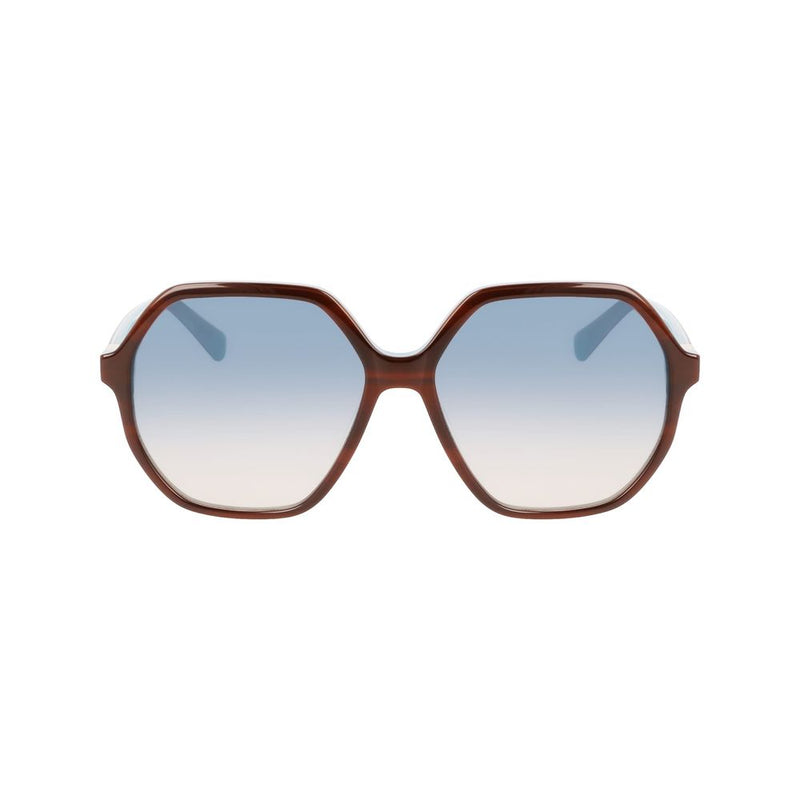 Longchamp Brown Acetate Sunglasses