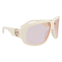 Longchamp White Acetate Sunglasses