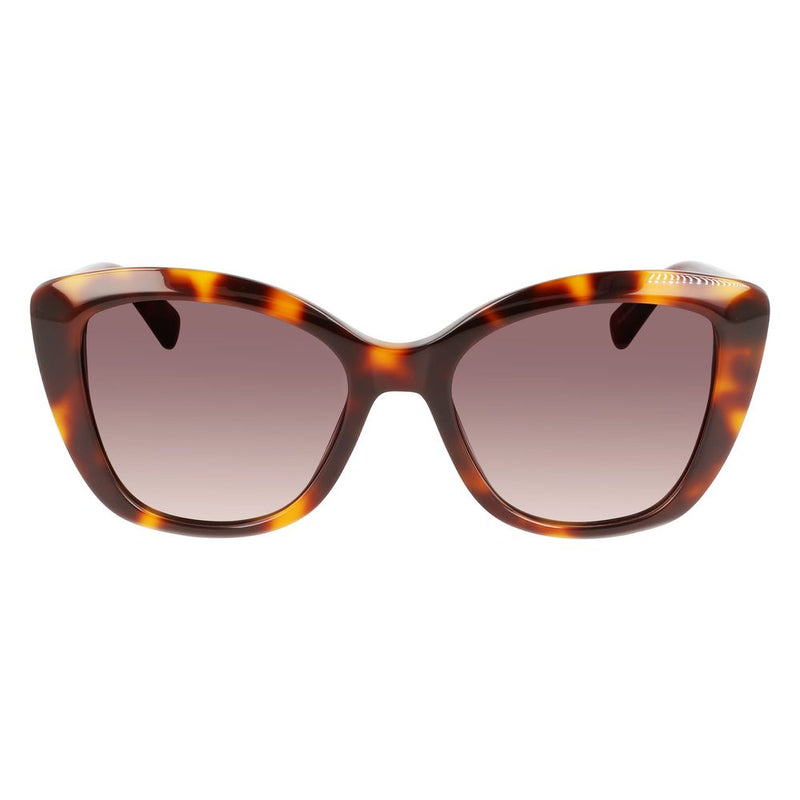 Longchamp Brown Acetate Sunglasses