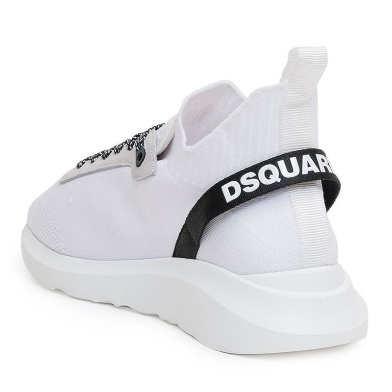 Dsquared² White Polyester Sneaker