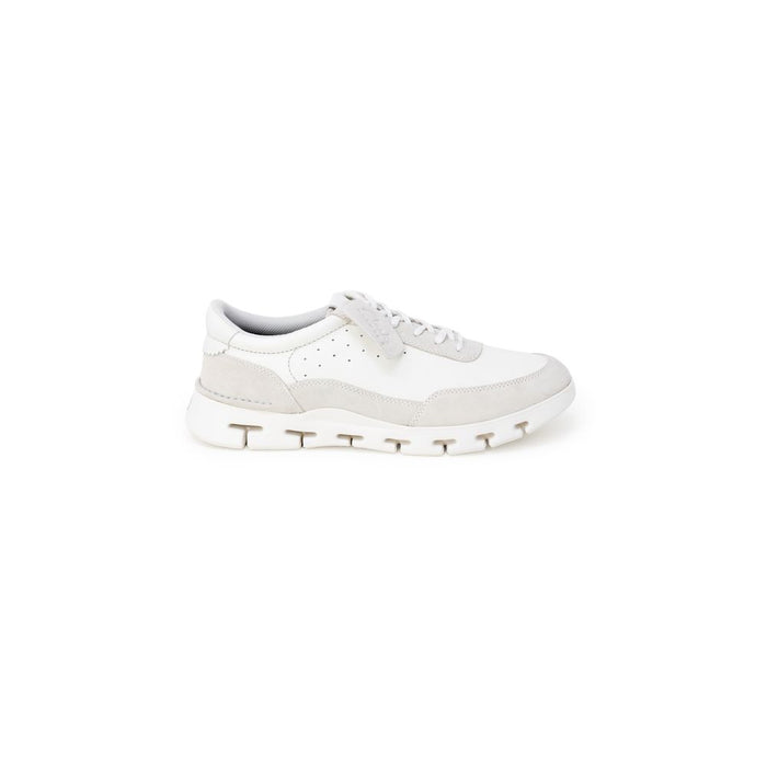 Clarks White Leather Sneaker