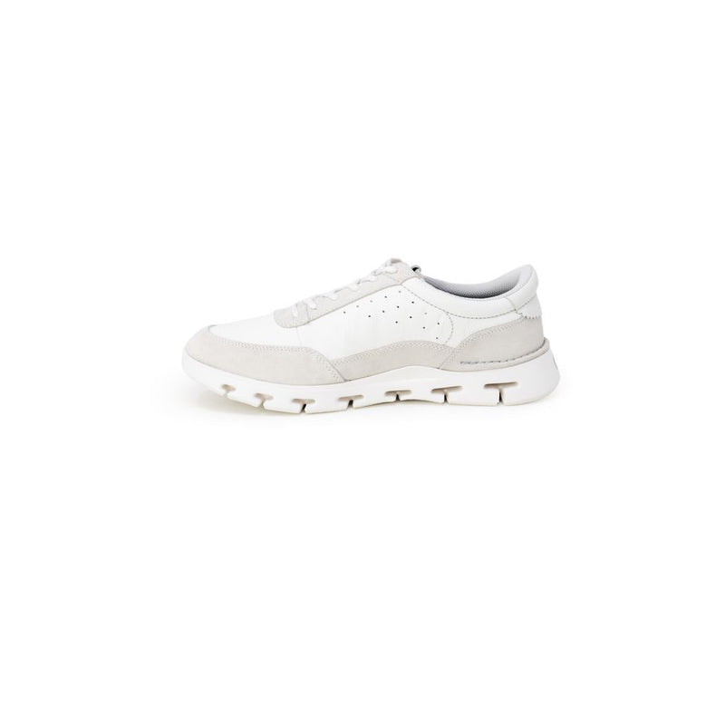 Clarks White Leather Sneaker