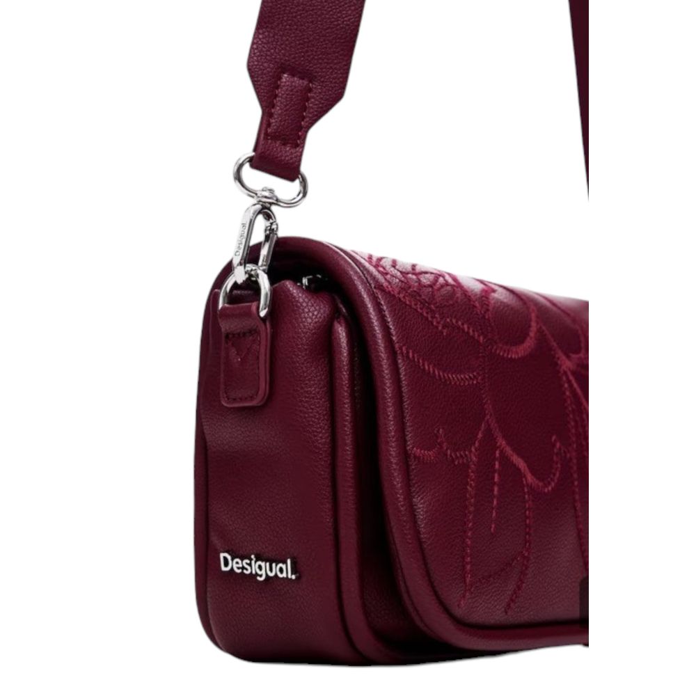 Desigual Bordeaux Polyethylene Handbag