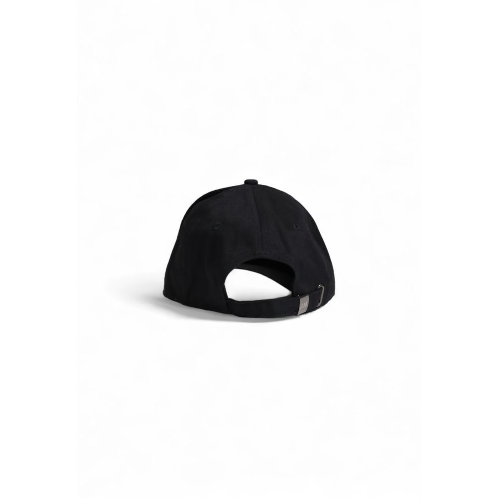 Icon Black Cotton Hats & Cap