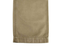 Hellbraune Hose aus gewaschener Baumwolle mit Gucci-Print