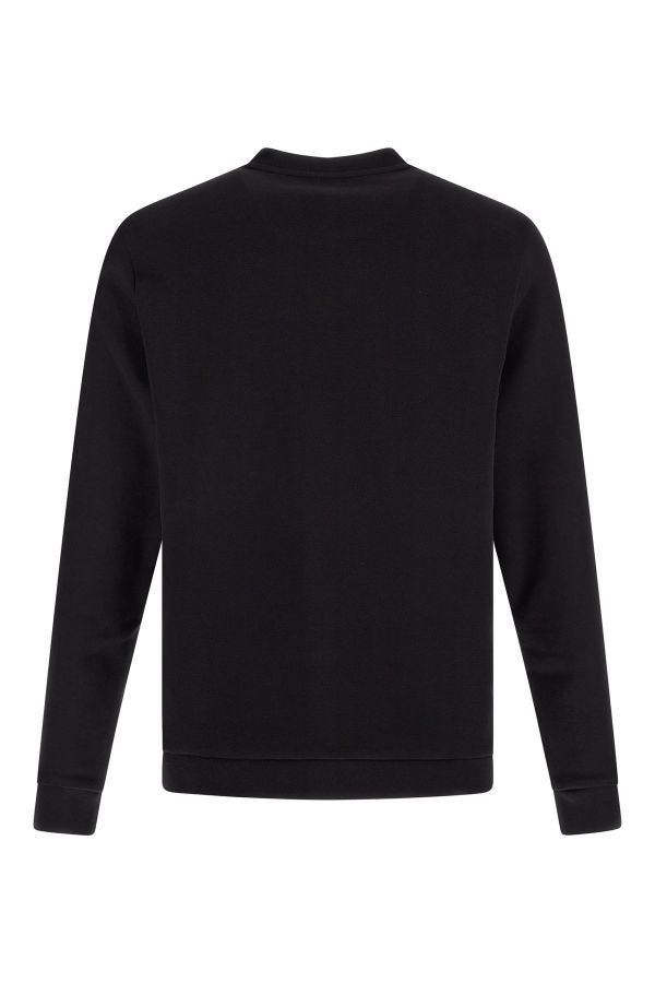 Hugo Boss Elegantes schwarzes Rundhals-Sweatshirt aus Baumwolle