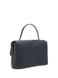 PINKO Elegante schwarze Handtasche aus Kalbsleder