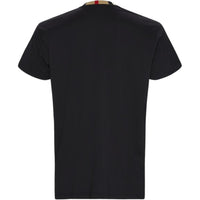 Burberry Pattern Collar Black Oversized T-Shirt S