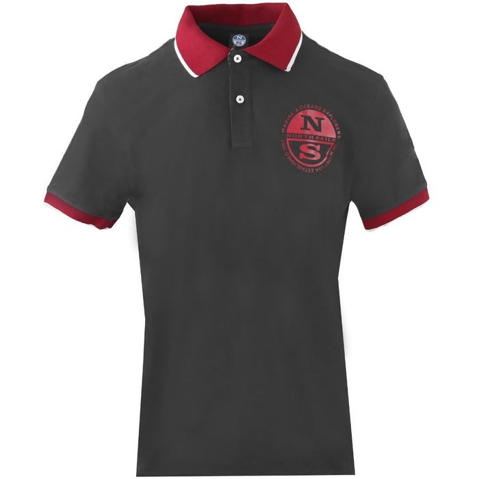 North Sails Herren 9023890999 Poloshirt, Schwarz