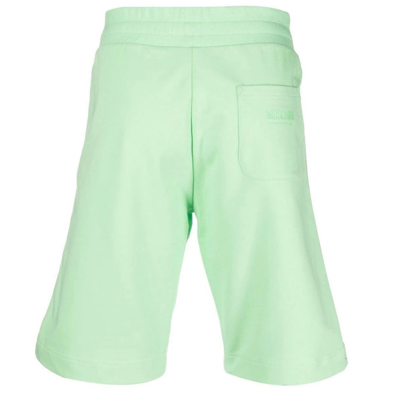 Moschino Branded Tape Legs Green Shorts XS