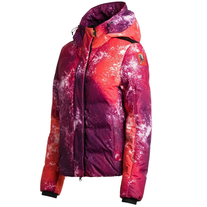 Parajumpers Berry Snow Print Purple Down Jacket S