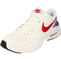 Nike Air Max Fusion Red Swoosh White Trainers UK 7.5