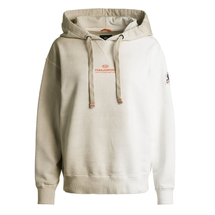 Parajumpers Cher Shaded Brand Logo Faded Beige Hoodie S