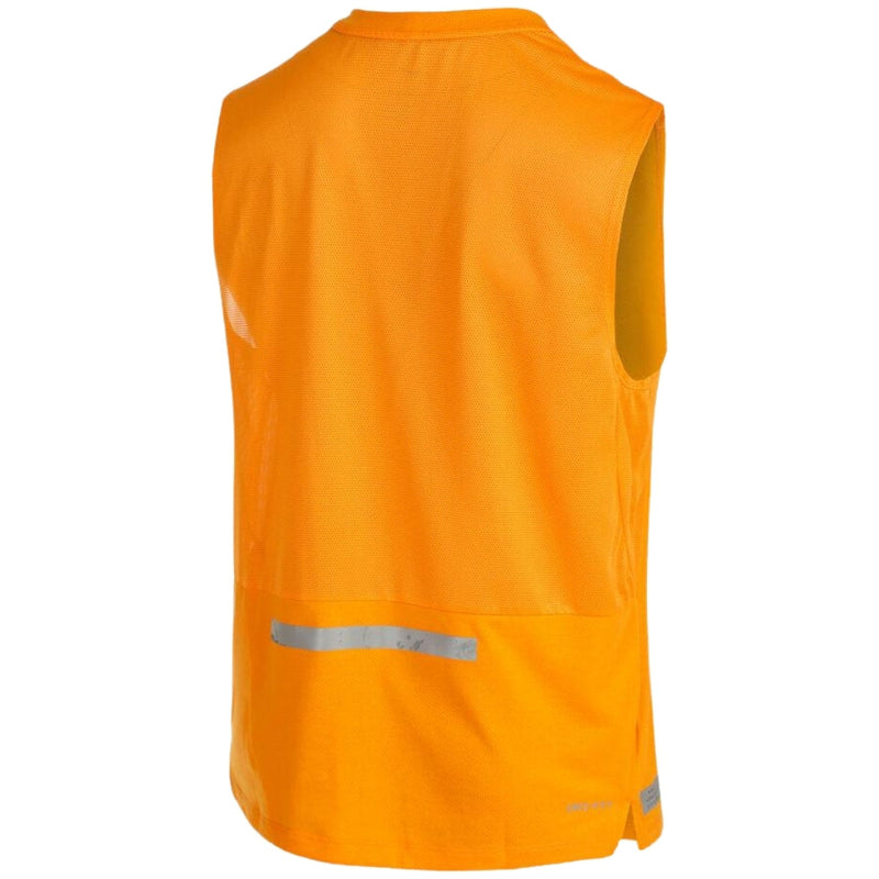 Nike Dri-Fit Breathable Orange Running Top S