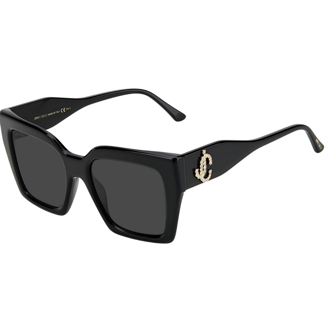 Jimmy Choo Eleni 807 IR Black Sunglasses 53/20/145