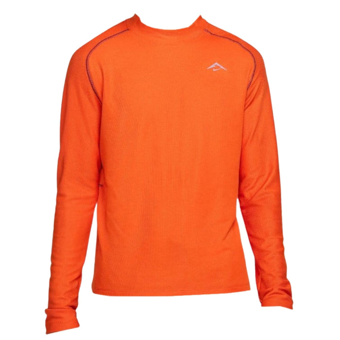 Nike Trail Long Sleeve Orange Running Top S