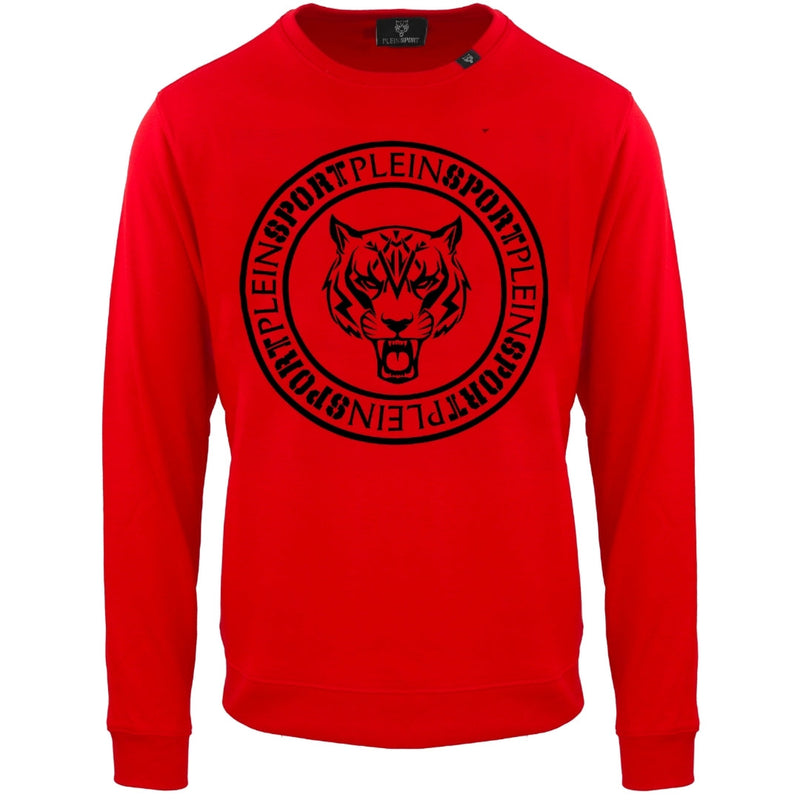 Plein Sport Large Circle Logo Red Jumper S