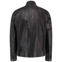 Belstaff Gangster Black Leather Jacket XXXXXXL